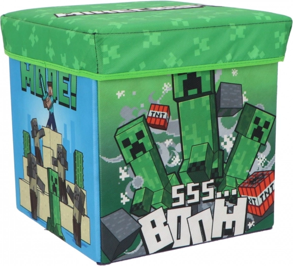Cutie de depozitare pliabilă și taburet COZY NOXXIEZ Minecraft