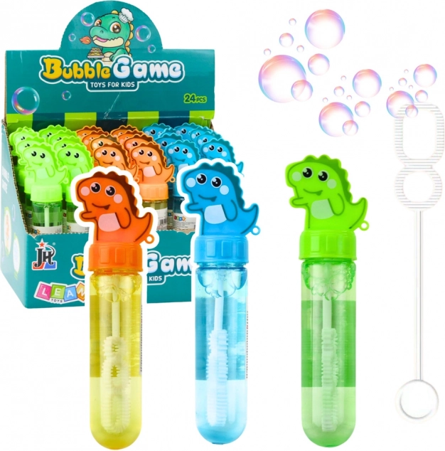 Bula de săpun Dinozaur cu Trei Orificii Mix de Culori 30ml