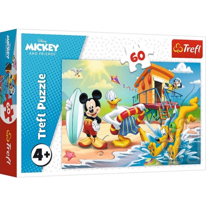 Zi interesantă cu Mickey și prietenii - Puzzle 60 piese