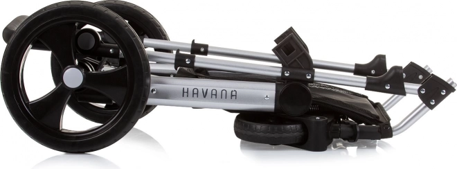 CHIPOLINO Cărucior combinat HAVANA 2in1 Obsidian – Argint
