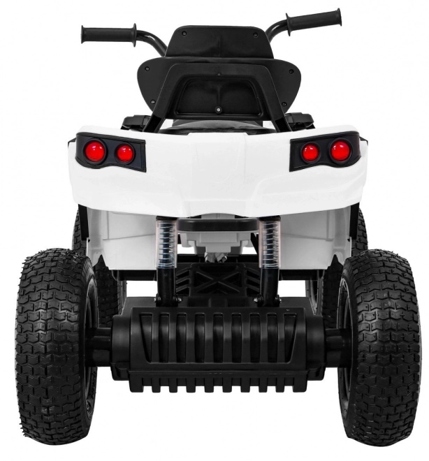 Baterie pentru copii ATV Air Quad Alb + roți gonflabile + radio MP3 + pornire gratuită