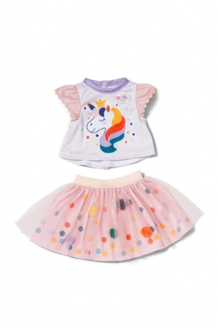 Rochițe tutu cu unicorni Baby Born pentru păpuși