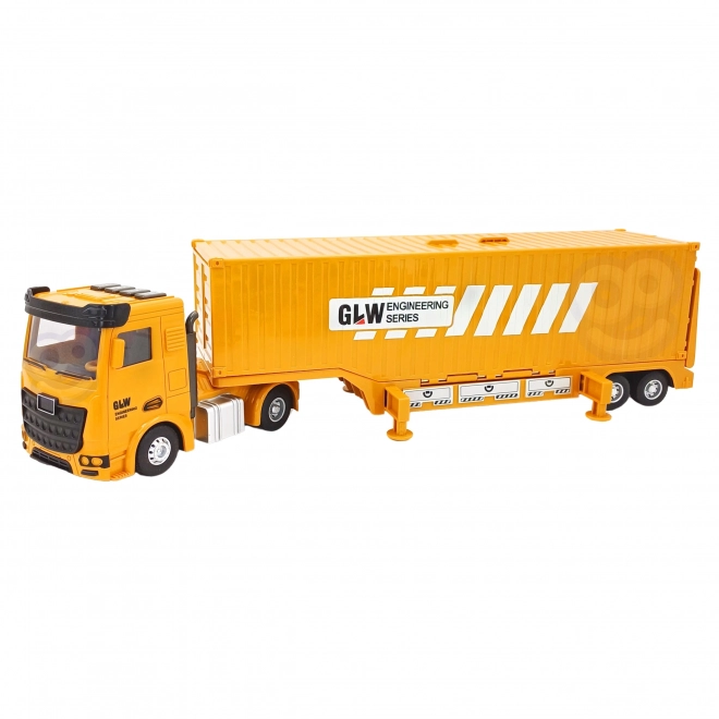 Camion mare de construcții 6 în 1 cu macara și accesorii Woopie