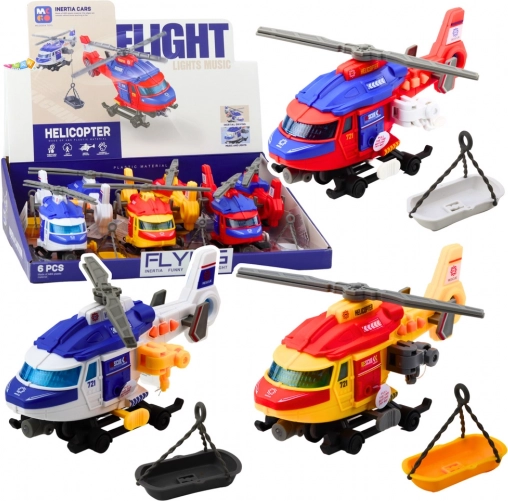Elicopter de salvare cu targă și troliu