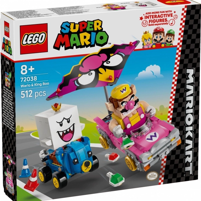 Set LEGO Super Mario Mario Kart - Wario și King Boo
