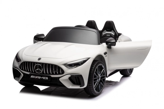 Mașinuță electrica Mercedes AMG SL63 alb