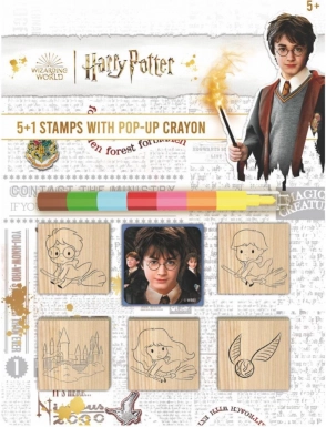 set de ștampilare cu creion cerat Harry Potter 5+1