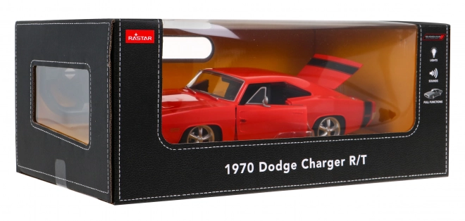 mașină teleghidată Dodge Charger R/T roșu scară 1:16 RASTAR