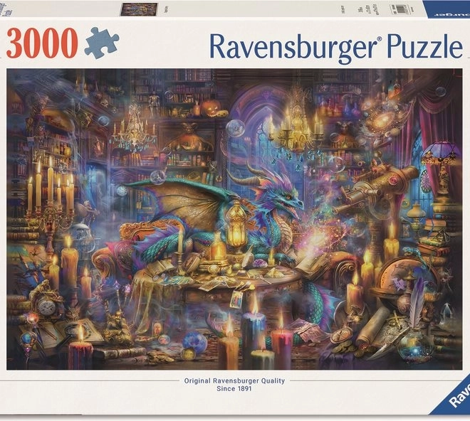 Puzzle Biblioteca Magică 3000 de piese de la Ravensburger