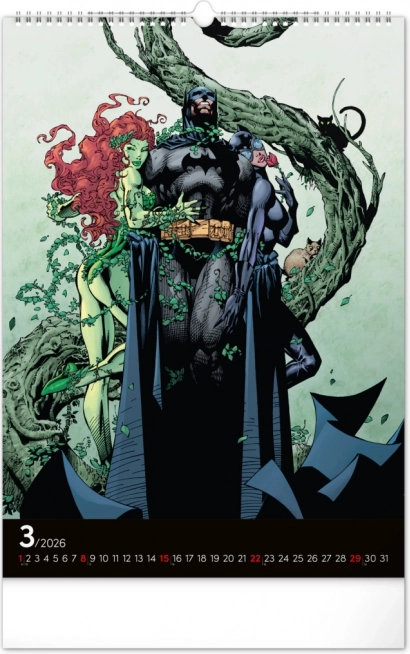 Calendar de perete Batman Dark 2026