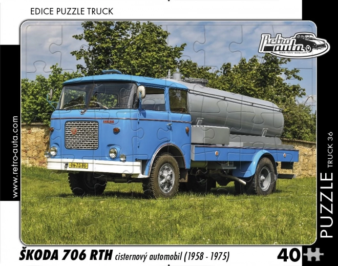 Puzzle camioane retro Škoda 706 RTH