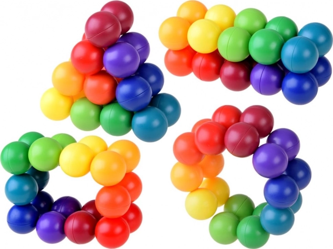 Joc logic educativ cu bile colorate