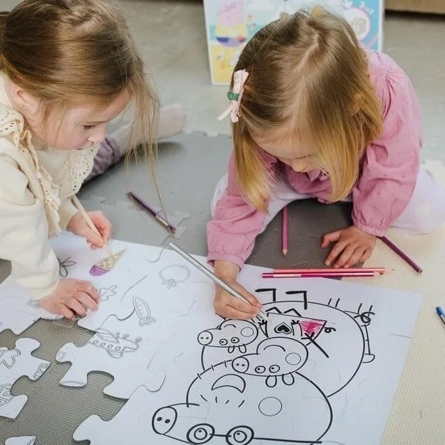 Puzzle cu două fețe Peppa Pig super gigant