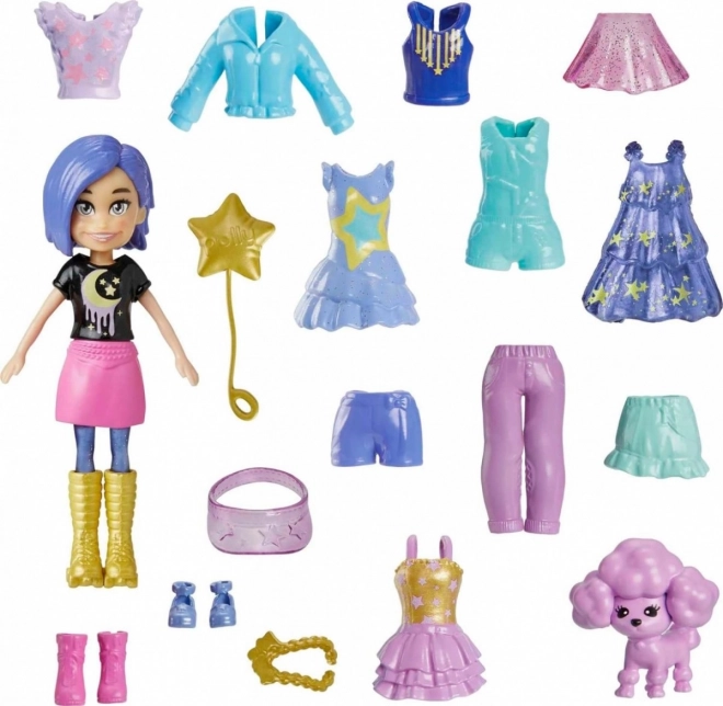 Figurină Polly Pocket Set de Modă pentru Îmbrăcăminte