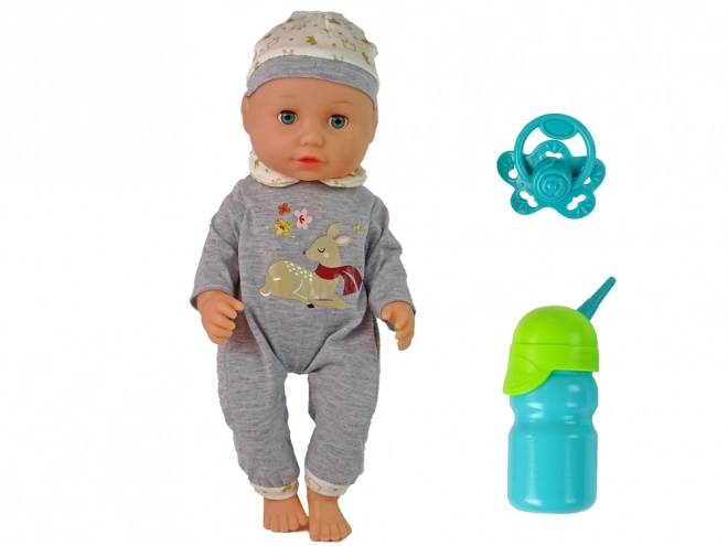 Păpușă interactivă bebeluș cu sunete și accesorii