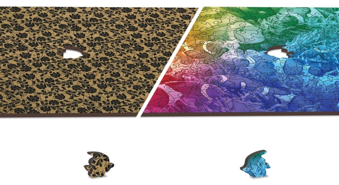 Puzzle reversibil 2 în 1 pentru o provocare dublă