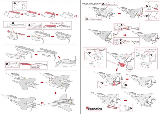 Puzzle 3D Metal Earth Avion de Luptă F-15 Eagle