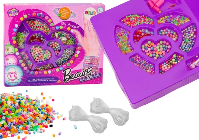 Set creativ brățară DIY colorată cu mărgele pentru bijuterii