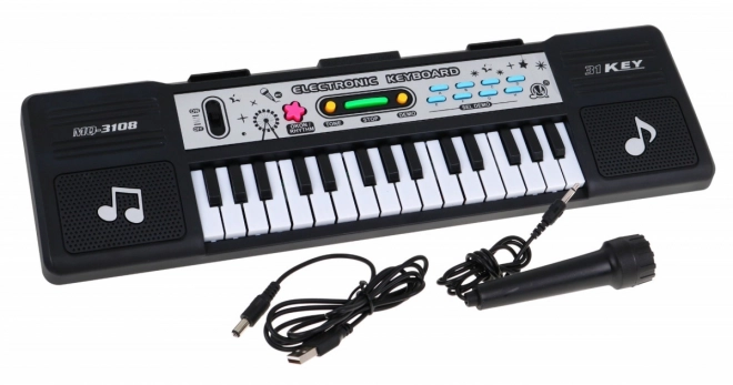 Keyboard Muzical pentru copii 5+ cu microfon și lecții