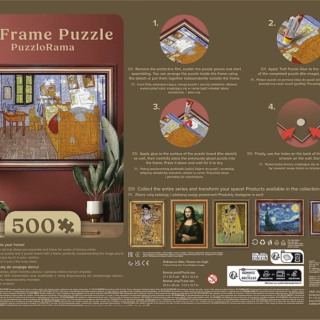 Puzzle artistic Ložnice din Arles 500 piese