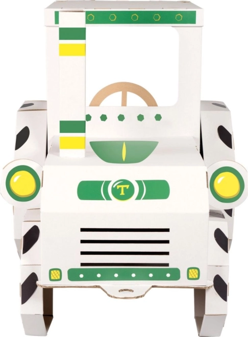 Jucărie din carton - Tractor mare din carton