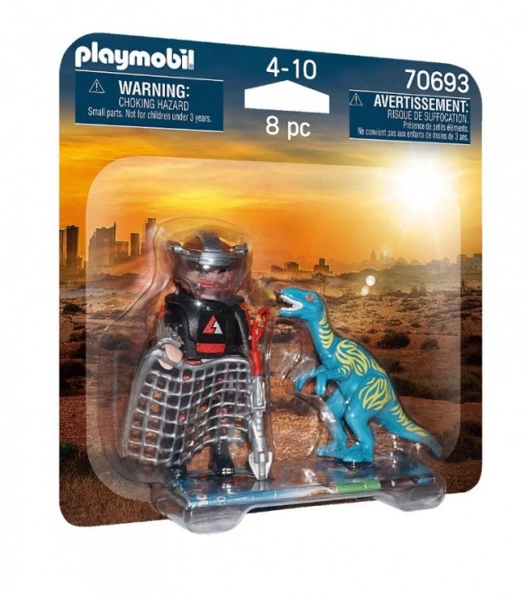 set duo Playmobil vânătoarea de Velociraptor