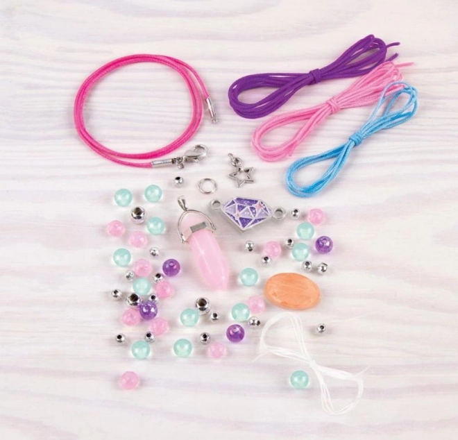 MAKE IT REAL set pentru confecționarea bijuteriilor Positive Gems – colier și 3 brățări