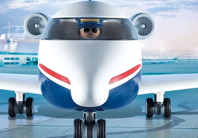 Set cu figurine și avion Aeroport CITY ACTION