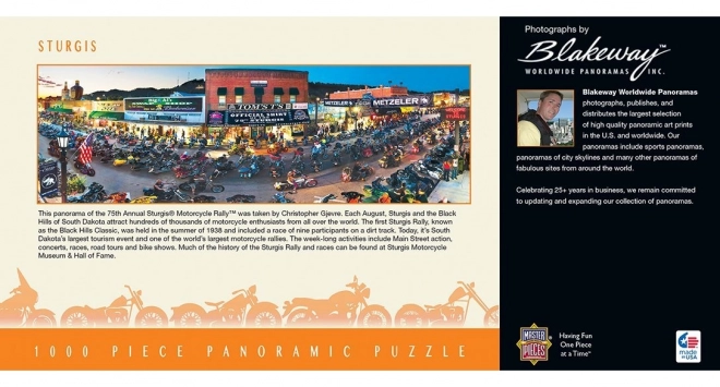 Puzzle panoramic Sturgis Dakota de Sud 1000 piese