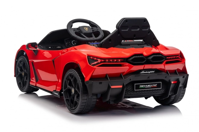 Mașinuță Lamborghini Revuelto pentru copii, roșie