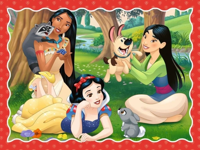 Puzzle Disney Prințese Ravensburger 4 în 1