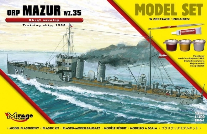 Model navă militară poloneză Mazur vz.35