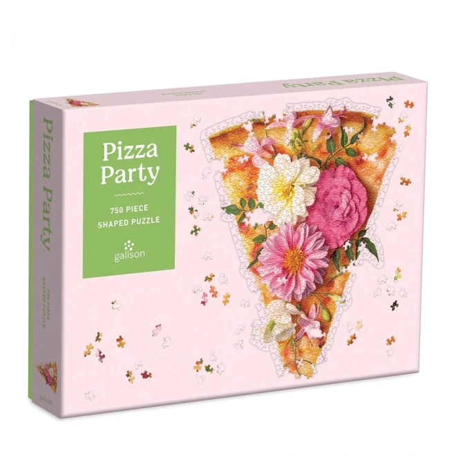 Puzzle petrecere de pizza de la Galison, 750 piese