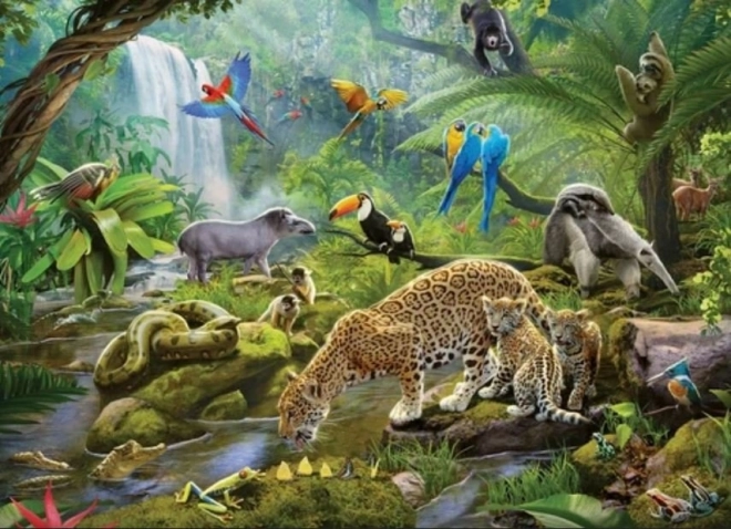 Puzzle Ravensburger Animale în junglă 60 piese