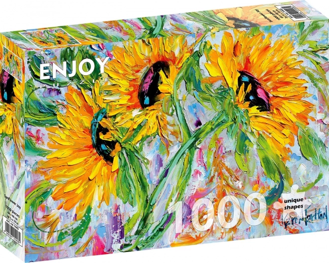 puzzle floarea soarelui 1000 piese