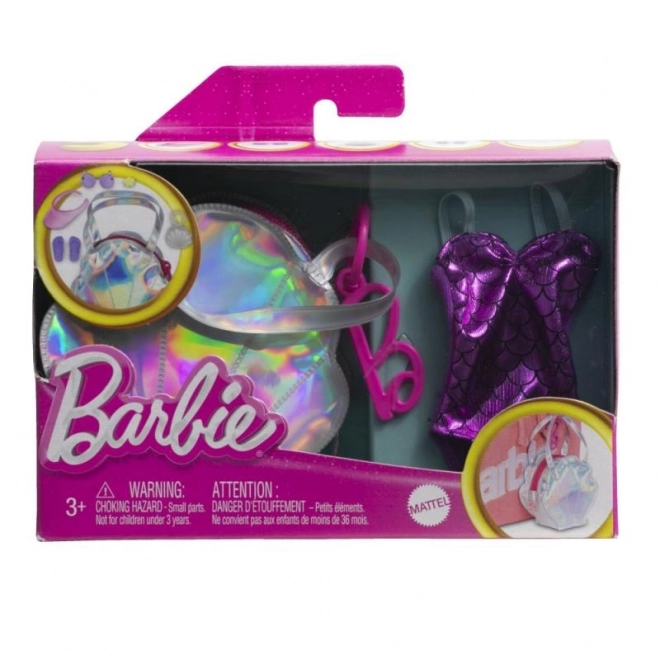 Geantă cu accesorii și ținută pentru Barbie