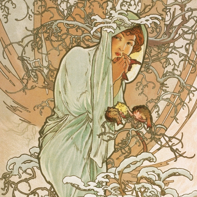 calendar de notițe Alfons Mucha 2025