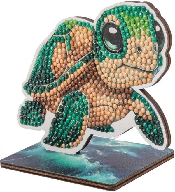 Pictură cu diamante Ocean: țestoasă
