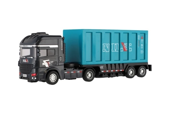 Camion de transport din plastic cu remorcă 26cm cu inerție