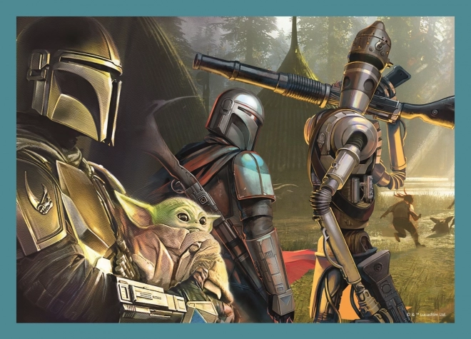 puzzle Star Wars Mandalorian 4 în 1