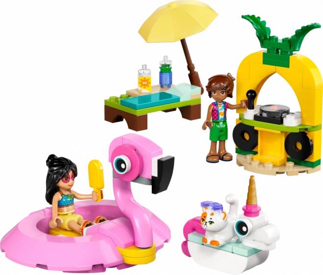 Lego Friends Distracție la piscină cu unicorn și flamingo