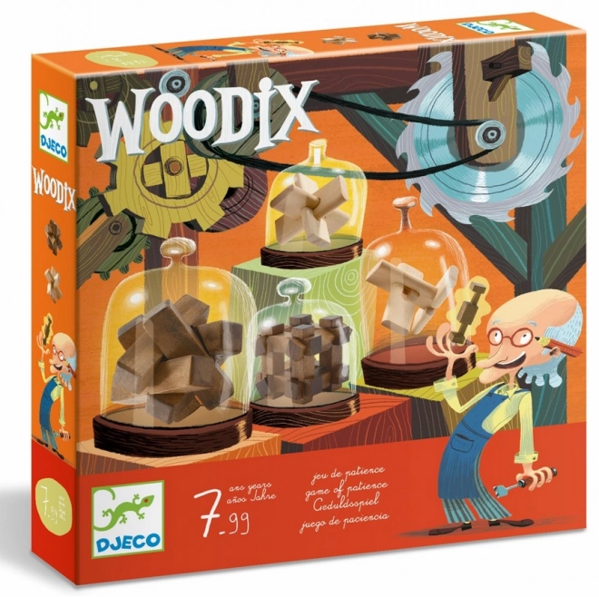 Set 3D de puzzle din lemn pentru copii