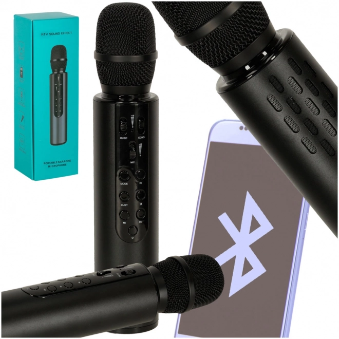 Microfon wireless de karaoke Bluetooth negru – Negru