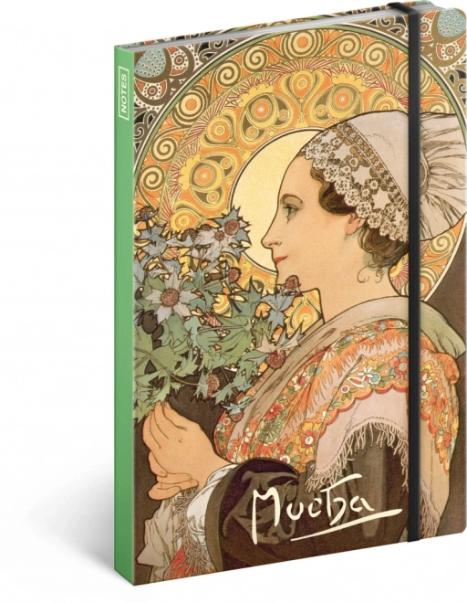 Caiet Alfons Mucha – Bodlák, cu liniatură