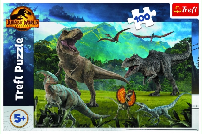 Puzzle cu Dinozauri Jurassic Park 100 de piese