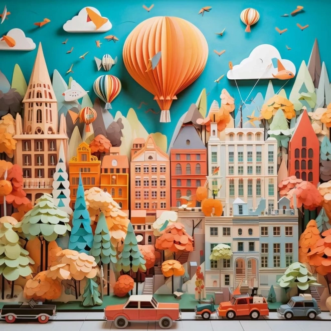 Heye puzzle pătrat peisaj urban 1000 de piese