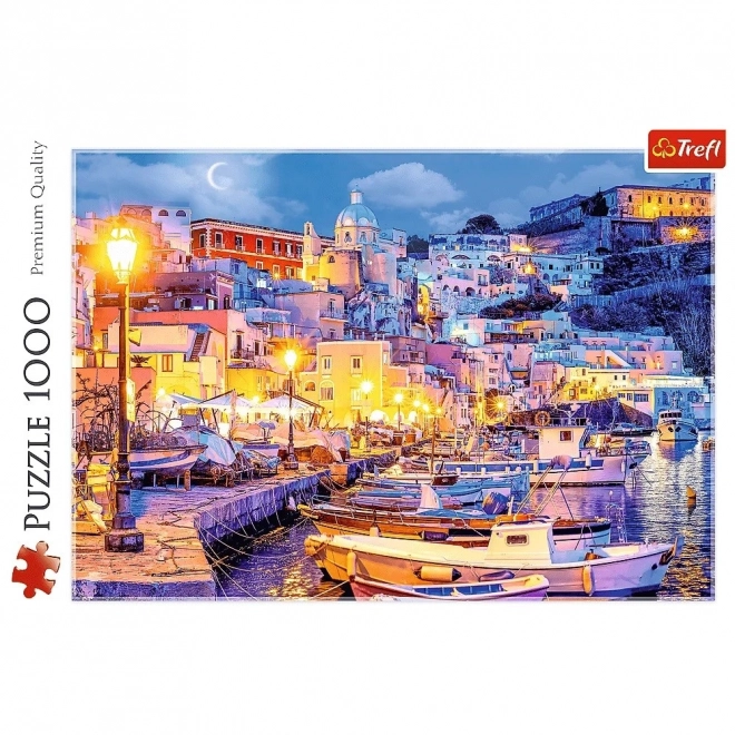 Puzzle 1000 piese Insula Procida noaptea Italia