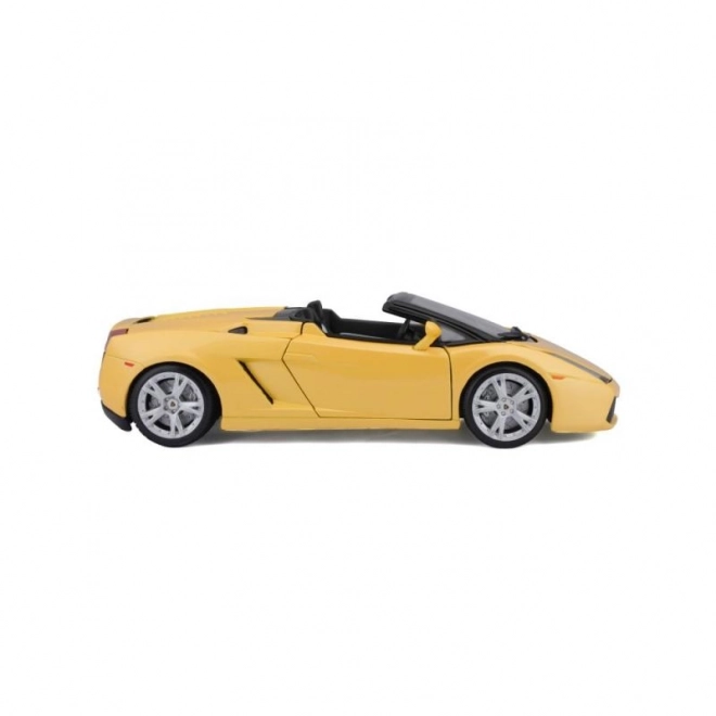 Mașinuță metalică Lamborghini Gallardo Spyder galbenă