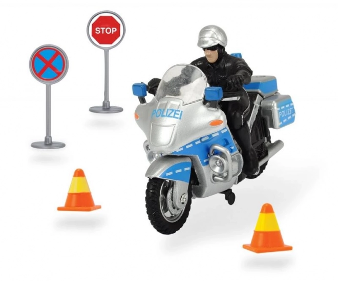 Motocicletă de Poliție cu Acesorii