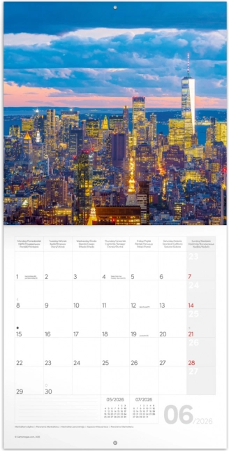 Calendar de notițe New York 2026